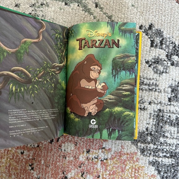 Disney’s Tarzan Hard Cover Groiler First American Edition Hardcover 1999 - Picture 4 of 5